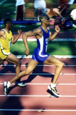 Kahlil seen here running for the Missouri Valley College.