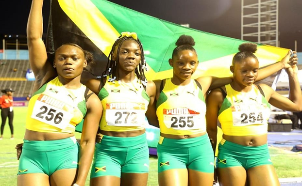 L – R: Serena Cole, Brianna Lyston, Tia Clayton and sister, Tina Clayton (Photo: Marlon Reid)