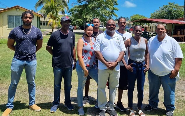 Members of the newly elected Executive of the Belize Athletics Association